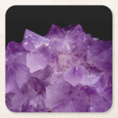 Amethyst Raw Stones Kartonnen Onderzetters (Voorkant)