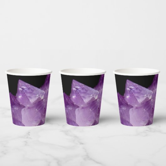 Amethyst Raw Stones Papieren Bekers (Multi)