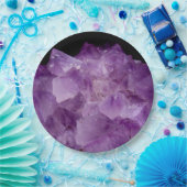 Amethyst Raw Stones Papieren Bordje (Feest)
