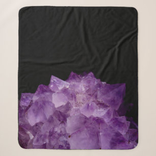 Amethyst Raw Stones Sherpa Deken