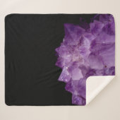 Amethyst Raw Stones Sherpa Deken (Voorkant (horizontaal))
