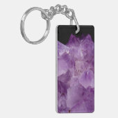 Amethyst Raw Stones Sleutelhanger (Voorkant Links)