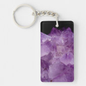 Amethyst Raw Stones Sleutelhanger (Voorkant)