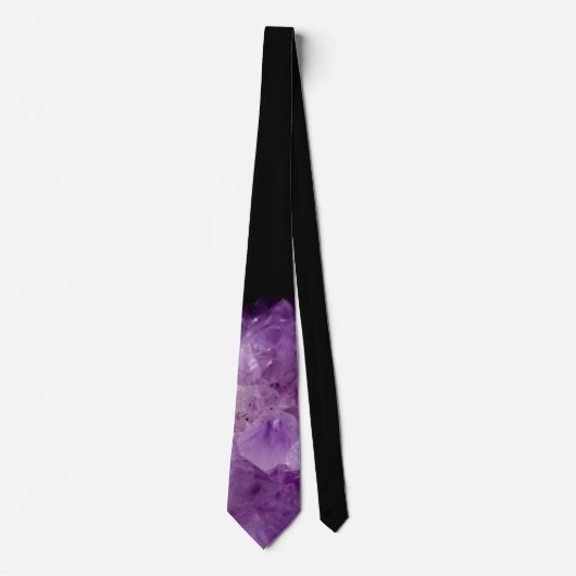 Amethyst Raw Stones Stropdas (Voorkant)