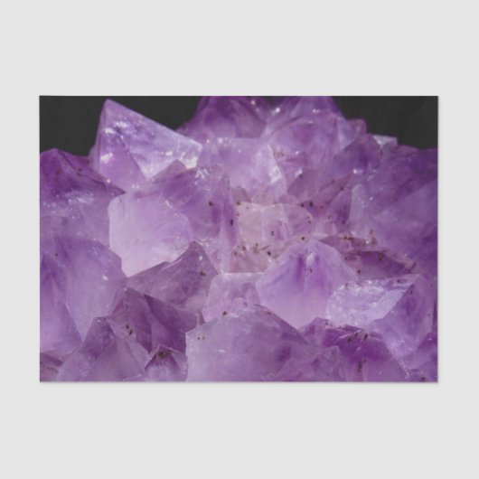 Amethyst Raw Stones Tissuepapier (Voorkant)