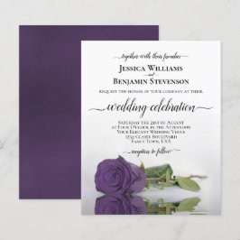 Amethyst Roos BUDGET bruiloft uitnodigen
