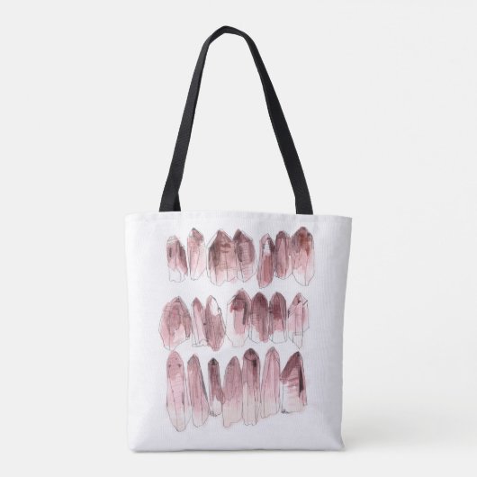 Amethyst - Roos kwarts Tote Bag (Achterkant)