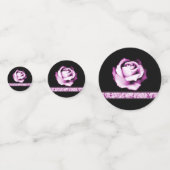 Amethyst Roos Wedding Shower Table Confetti (Voorkanten)