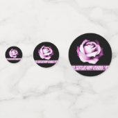 Amethyst Roos Wedding Shower Table Confetti (Achterkanten)