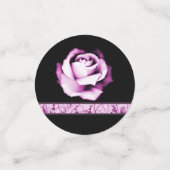 Amethyst Roos Wedding Shower Table Confetti (Kleine voorkant)