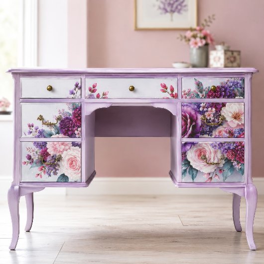 Amethyst Rozenboeket Decoupage Tissuepapier