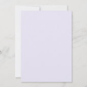 Amethyst Salie Wisteria Bruiloft Kaart (Achterkant)