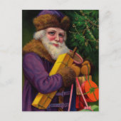 Amethyst Santa Briefkaart (Voorkant)
