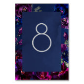 Amethyst Sapphire Navy Jewel Tone Wedding Framed Kaart (Voorkant)