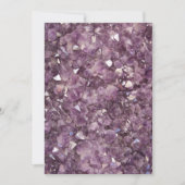 Amethyst Semi Precious Stone Invitation Kaart (Voorkant)