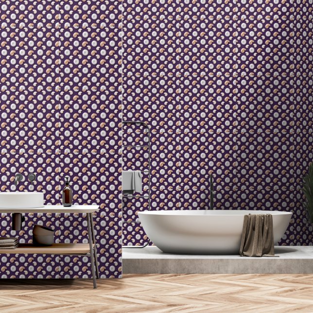 Amethyst Shell Mirage  Behang (Badkamer)