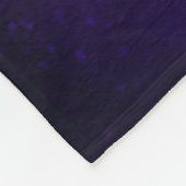 Amethyst Sky, Golden Planet n Nebula Fleece Blanke Deken (Hoek)