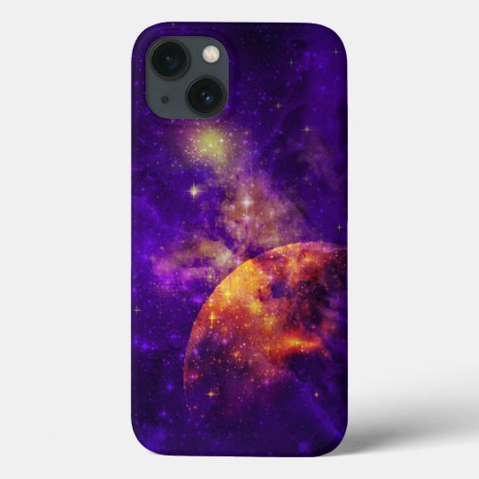 Amethyst Sky, Golden Planet n Nebula iPad Air Case-Mate iPhone Case (Achterkant)