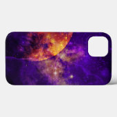 Amethyst Sky, Golden Planet n Nebula iPad Case (Achterkant (horizontaal))