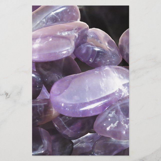AMETHYST spiritual purple gemstone (Voorkant)
