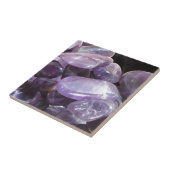 AMETHYST spirituele paarse gemsteen Tegeltje (Zijkant)