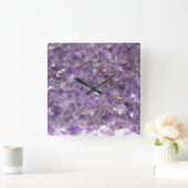 Amethyst-stone wandklok (Huis)