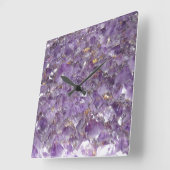 Amethyst-stone wandklok (Hoek)