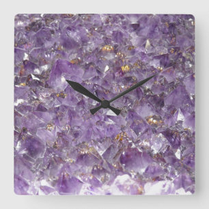 Amethyst-stone wandklok
