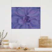 Amethyst Succulent Print | Purple Botanical Art (Keuken)