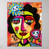 Amethyst Sugar Sull Frida door SilberZweigArts Poster (Voorkant)