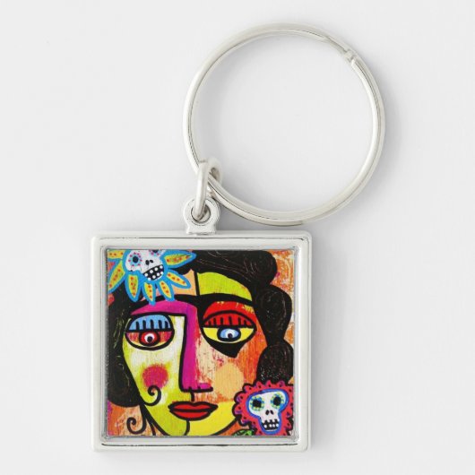 Amethyst Sugar Sull Frida door SilberZweigArts Sleutelhanger (Voorkant)