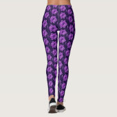 Amethyst tegen middernacht leggings (Achterkant)