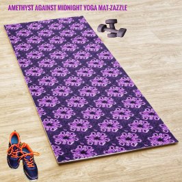 Amethyst tegen middernacht yogamat