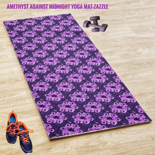 Amethyst tegen middernacht yogamat