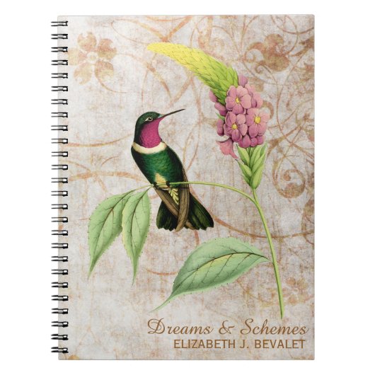 Amethyst Throated Hummingbird Notitieboek (Voorkant)