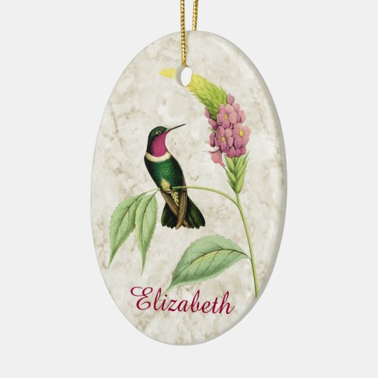 Amethyst Throated Hummingbird Ornament (Links)