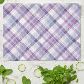 Amethyst Tinten Geruit  Theedoek (Gevouwen)