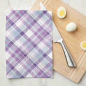 Amethyst Tinten Geruit  Theedoek (Quarter Fold)