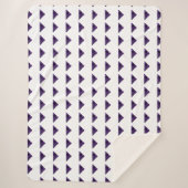 Amethyst Triangle, February Birthstone, Purple Sherpa Deken (Voorkant)