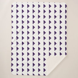 Amethyst Triangle, February Birthstone, Purple Sherpa Deken