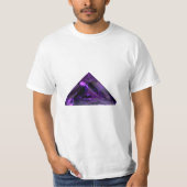 Amethyst Triangle Gemstone T-Shirt (Voorkant)