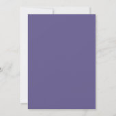 Amethyst Turquoise Blad Bruiloft Kaart (Achterkant)