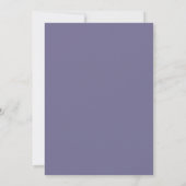 Amethyst Turquoise Ranunculus Eucalyptus Bruiloft Kaart (Achterkant)
