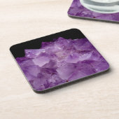 Amethyst Uncut Stones Bier Onderzetter (Linkerzijde)