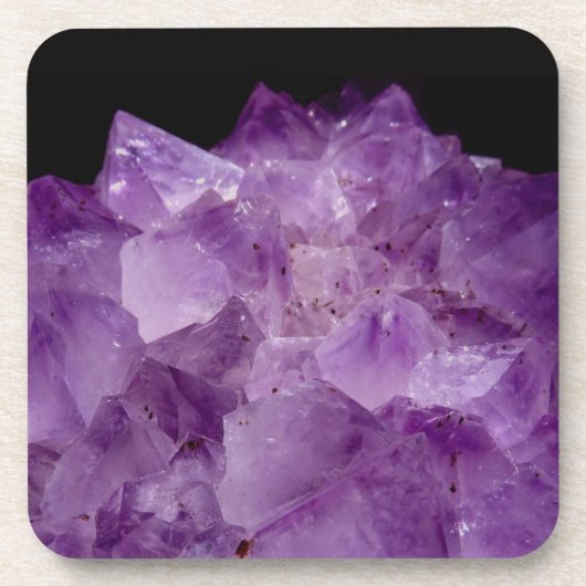 Amethyst Uncut Stones Bier Onderzetter (Voorkant)
