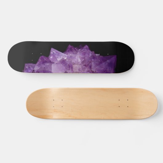 Amethyst Uncut Stones Persoonlijk Skateboard (Horizontaal)