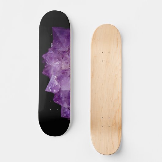 Amethyst Uncut Stones Persoonlijk Skateboard (Voorkant)