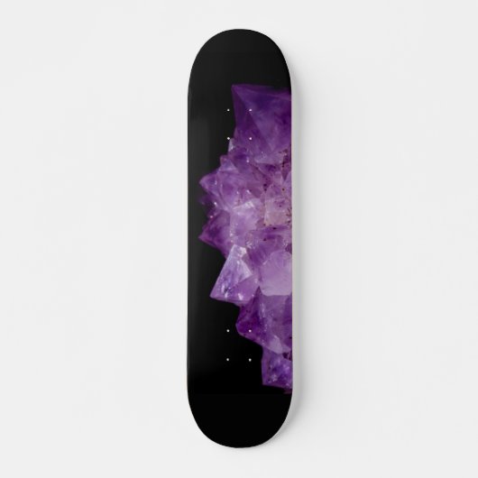 Amethyst Uncut Stones Persoonlijk Skateboard (Voorkant)