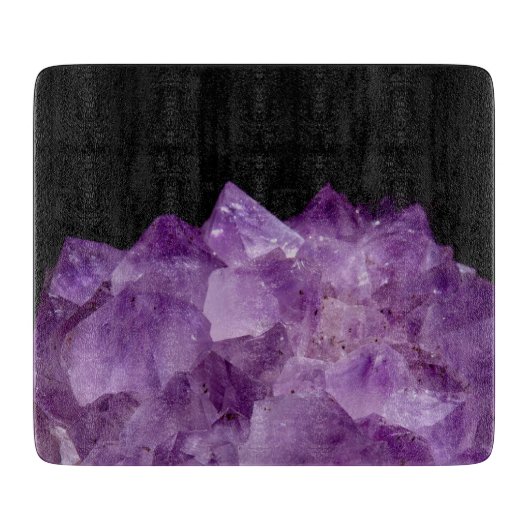 Amethyst Uncut Stones Snijplank (Voorkant)