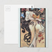 Amethyst van Alphonse Mucha Briefkaart (Voorkant / Achterkant)